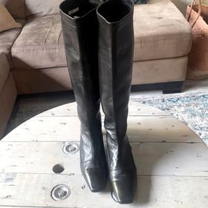 Cole Hann 17” tall pull on vegan leather